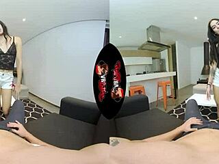 Tiny Latina Teen's Tight Pussy Pounded in VR Reality