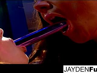 taylor vixen and jayden jaymes engage in nude girl on girl action.