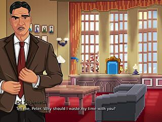 Lustworth Academy 1: Teen 18+ Gets Anal Cumshot on Big Tits