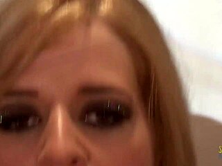 Cutie with big tits rides cock in cowgirl on sofa. She bends over for doggystyle and makes it disappear in her cunt.