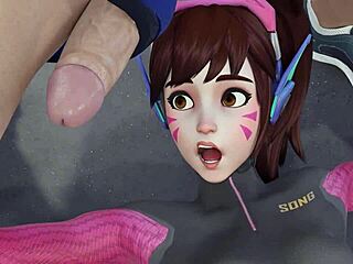 d.va, you're my personal trainer, let's get physical in this 3d hentai