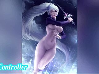 weiss from rwby kissing compilation