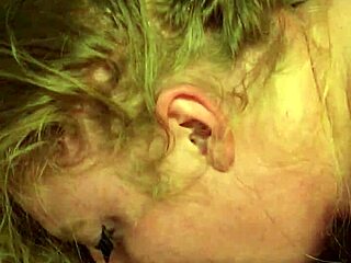 White teen girl enjoys sucking lollipops