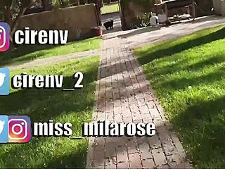 Why is the young girl worshipping Ciren Verde's naughty inked tits?