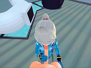 Samus gets POV facial in Metroid hentai scene