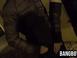 Two Gay Dudes Suck And Fuck Big Cocks Publicly