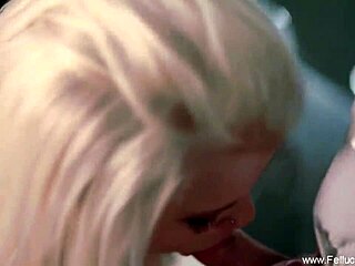 Jazzy Blonde Babe Giving The Perfect Blowjob And Cumshot