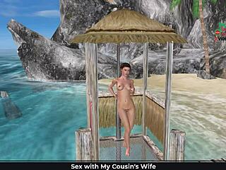 هالبنت الكارتونية أحلى على الشاطئ ولا في الدش؟