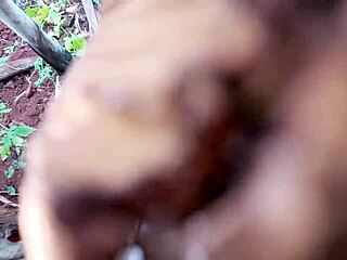 Indian teen goes behind house for sneaky anal pounding