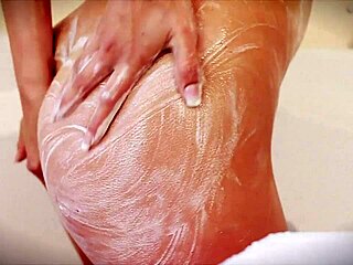 NICOLE VICE ENJOYS a GOLDEN SHOWER while MASTURBATING and PEEING in the bathroom