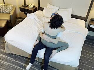 Intensely Kissing Tattooed Petite Beauty.