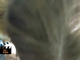 Blonde With Big Tits Rides Big Black Cock In Public Bathroom