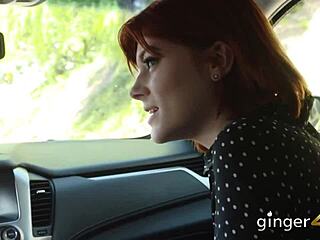 naughty redhead teen gets drilled hard by a random dude after pickup