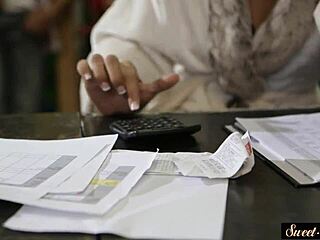 Ebony stepteen pounded by stepdaddy in taboo fantasy.