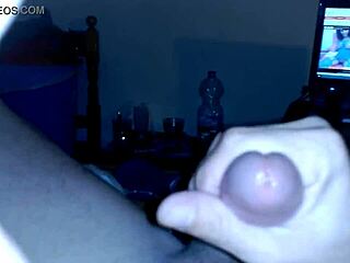 Colombian friend plays with big cock on cam alone.