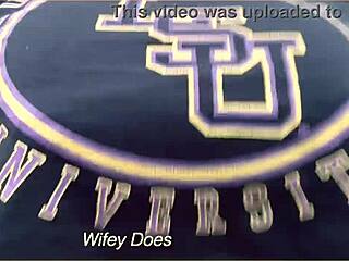 sexy milf flashes her big tits on a hike