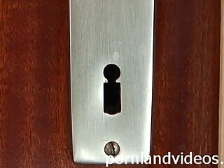 Hot anal fuck with young brunette whore Sasha and her monster cock.