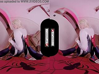 Spider Gwen blowing your mind with her mouth and pussy 😍