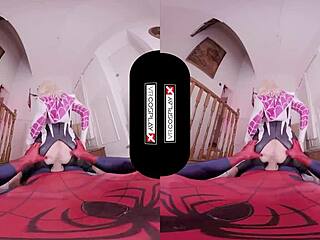 Spider Gwen blowing your mind with her mouth and pussy 😍