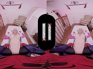 Spider Gwen blowing your mind with her mouth and pussy 😍