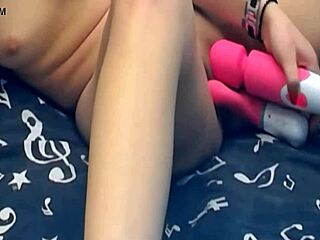 The Girl With Two Vibrating Dildo