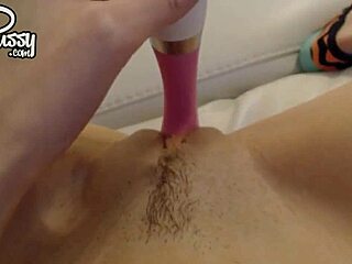 Young Brunette Is Masturbating With The Sex Toy Amateur