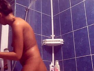 Lesbian Shower Action with Big Tits Soaked