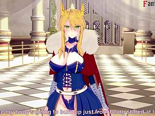 Artoria Pendragon in a POV scene from Fate Zero.