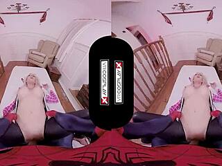 Spider Gwen blowing your mind with her mouth and pussy 😍