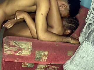 Ebony couple fucking intimately 😍 homemade kissing missionary amateurs black