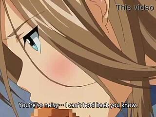 in menkui anime, does the girl give blowjob and lick feet?
