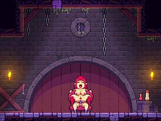 Scarlet Maiden Hentai Game With Bound Redhead Threesome