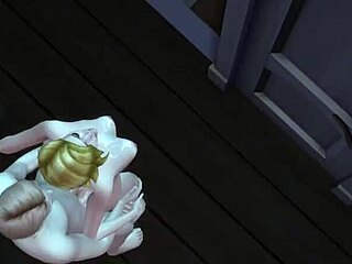 delivery man receives blowjob