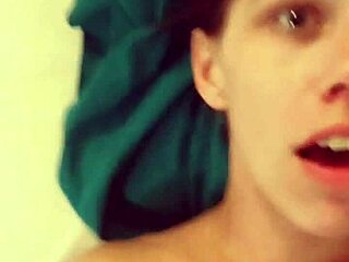 She makes him cum all over her face with toys!