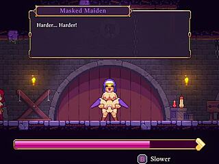 Scarlet Maiden Hentai Game With Bound Redhead Threesome