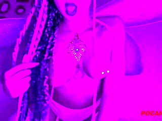 Pocahontas, show us that big Brazilian ass with glass toy for Halloween 2020 on Camara Prive promo full on Red!