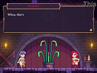 Scarlet Maiden Hentai Game With Bound Redhead Threesome