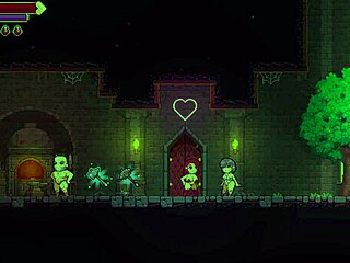 Scarlet Maiden Hentai Game With Bound Redhead Threesome