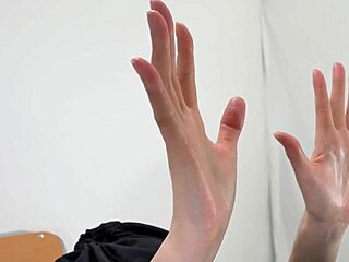 wet asian hands in fetish play