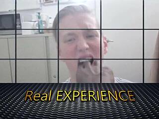 Gay celebrity takes director's big black cock in this intense scene.