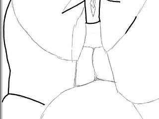 drawing black big booty in doggy style position?