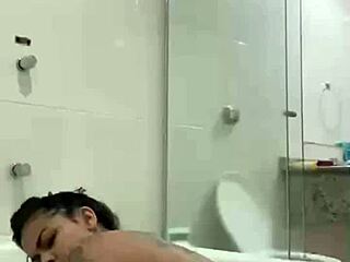 Bia Feels Intense Pleasure Masturbating With Shower Jet In Bathroom