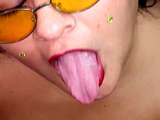 Chubby BBW Woman Swallows Massive Load Of Cum Deeply