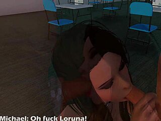 Detention Turns Into Intense Cunilingus And Double Penetration.