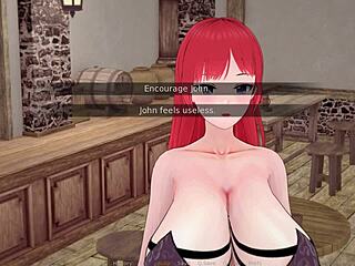 lets play with the charming redhead waitress