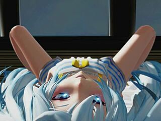 Miku Teases Wet Pussy In Pool Photoshoot With Fingering And Masturbation