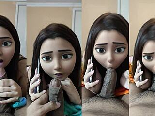 أخت زوجي، عاهرتي، تمصني وهي على الهاتف مع زوجها نتر