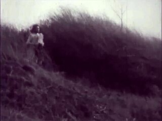 Vintage Outdoor Pussy And Hairy Beaver Exposed