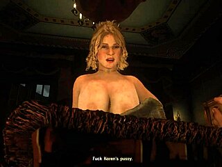 Rdr2 porn - karen riding arthurs dick with big tits.