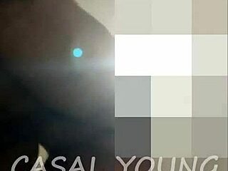 Crazy Trans Girlfriend in Intense Sofa Threesome After First Menage